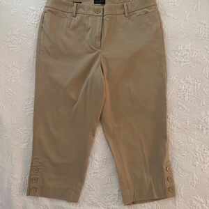 Khaki Capri slacks